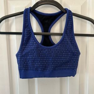 Athleta Reversible Sports Bra Blue and Black Possible Size Small